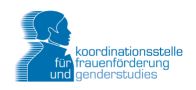 Logo der Koordinationsstelle für Frauenförderung und Gender Studies der TU Wien